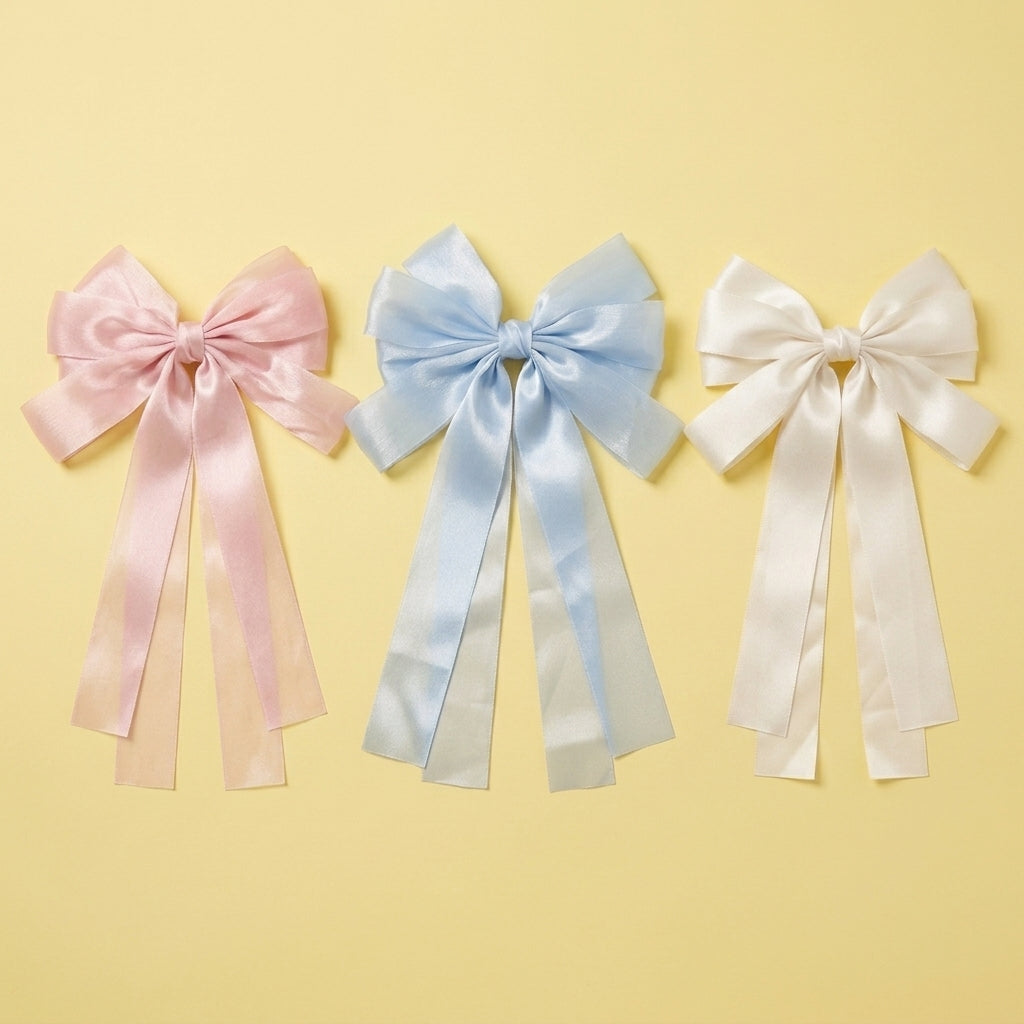 Nœud Géant pour Cheveux en Organza