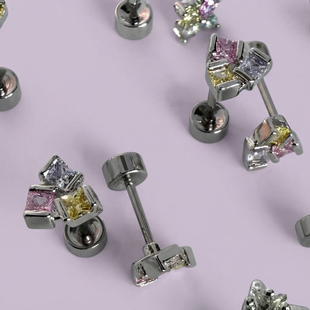 Piercing Cartilage & Lobe « Trio Pastels »