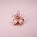 Mini pince à cheveux fleur irisée